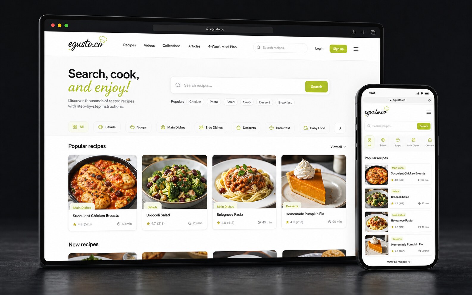 Egusto Recipes preview